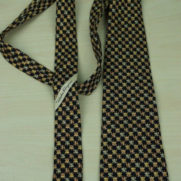 Salvatore Ferragamo Black Labrador Puppy tie - Picture 3 of 7